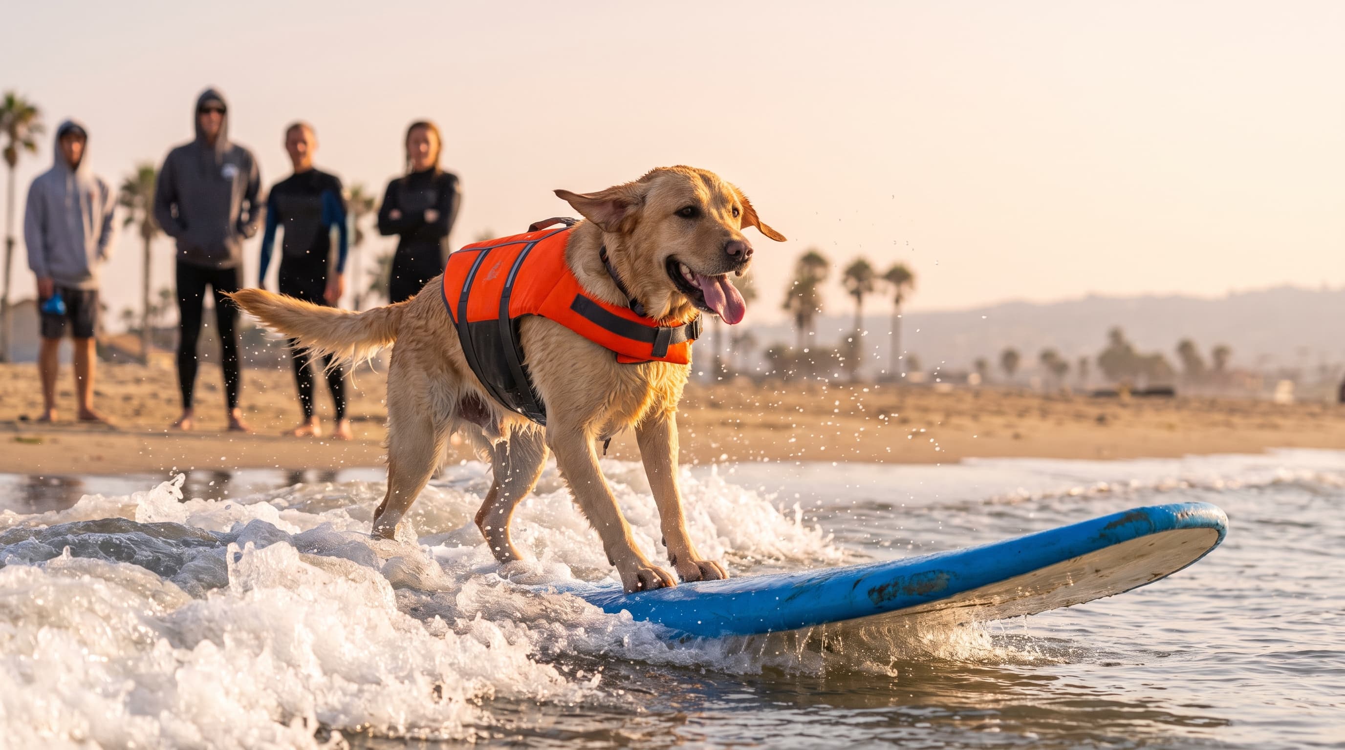 A Labrador Named Rippin' Rosie Swept the 10th World Dog Surfing Championships in Pacifica, CA