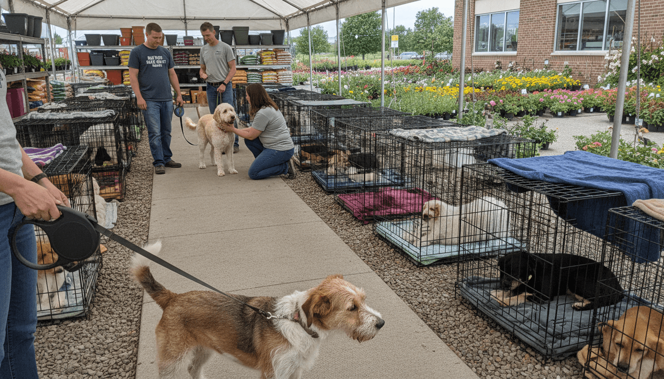 Ruff Start Adoption Event at Frattallone's Hardware & Garden – Circle Pines