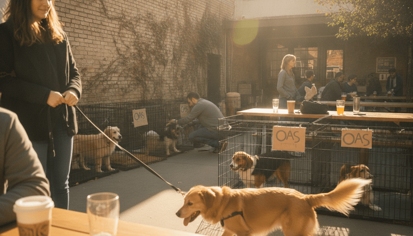 Dog Adoption PupUp at The Sunshine Prophecy