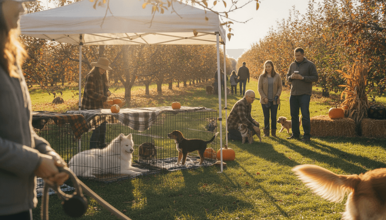 Healing Hearts Rescue Adoption Event at Apple Jack Orchards