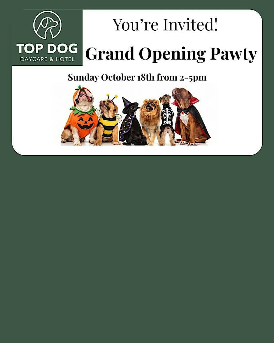 Top Dog Daycare & Hotel Grand Opening Pawty