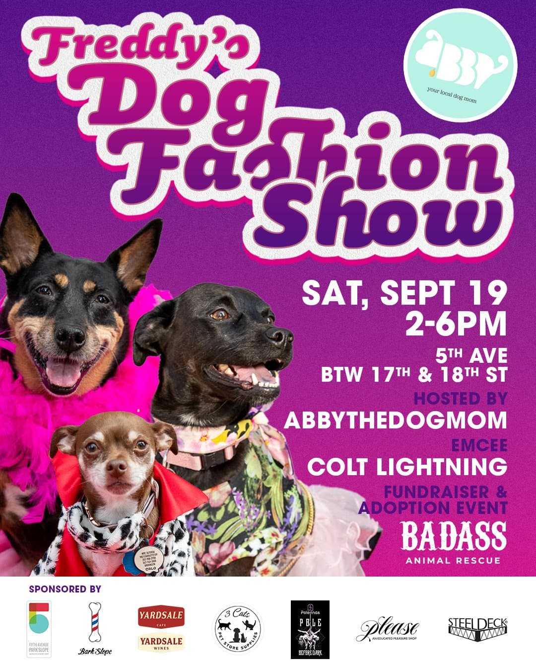 Freddy's Dog Fashion Show / Mini Adoption Event