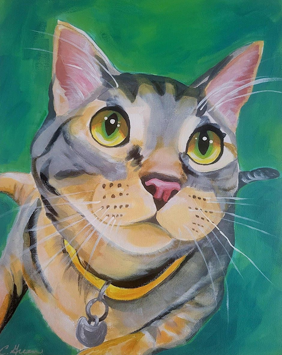 Pet Portraits (Pre-sketched canvas!) – Steeplejack Hillsboro