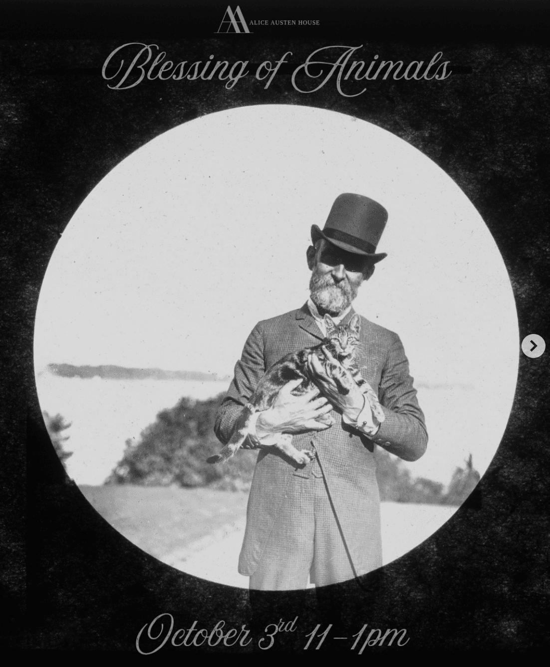 Blessing of Animals at Alice Austen House