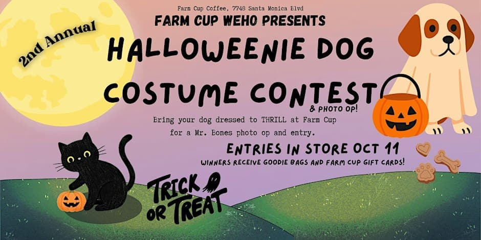 Halloweenie Dog Costume Contest at Farm Cup