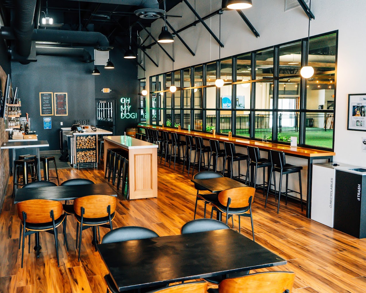 Inside Brew Park Plymouth — Sidewalk Dog Pup Pass partner
