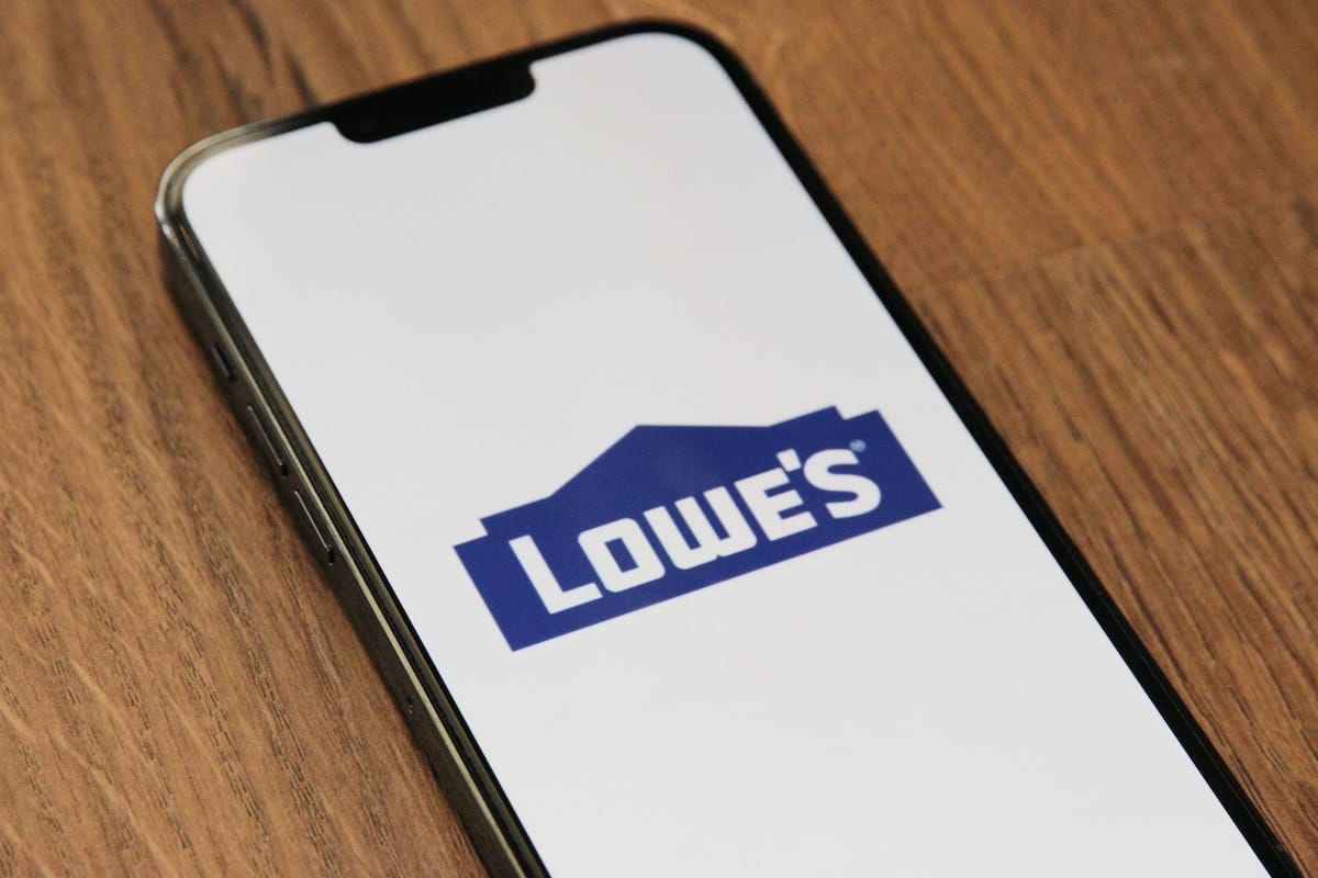Lowe's on a phone app